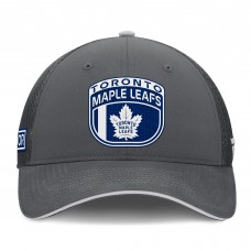 Бейсболка Toronto Maple Leafs Fanatics Gray Authentic Pro Home Ice Trucker