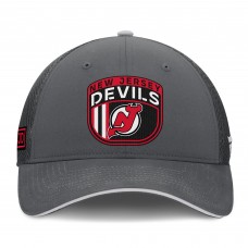 Бейсболка New Jersey Devils Fanatics Gray Authentic Pro Home Ice Trucker