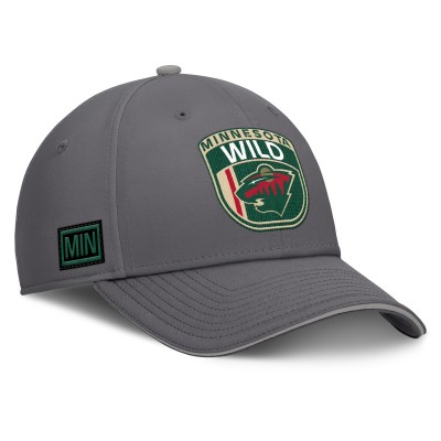 Бейсболка Minnesota Wild Fanatics Gray Home Ice