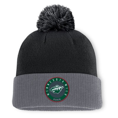 Шапка с помпоном Minnesota Wild Fanatics Black Aspyn