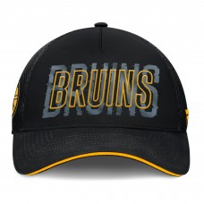 Boston Bruins Fanatics Black Fundamental Flex Hat