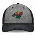 Бейсболка Minnesota Wild Fanatics Gray/Black Fundamental Top Shelf 2-Tone