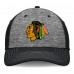 Бейсболка Chicago Blackhawks Fanatics Fundamental Top Shelf 2-Tone  - Gray/Black