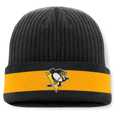 Шапка Pittsburgh Penguins Fanatics Black Blueliner Cuffed Knit
