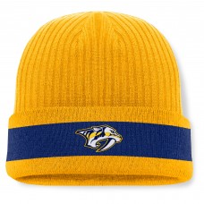 Nashville Predators Fanatics Gold Blueliner Cuffed Knit Hat