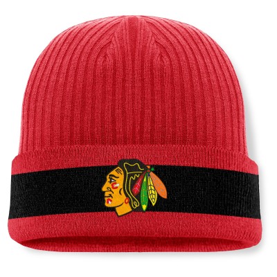 Шапка Chicago Blackhawks Fanatics Blueliner Cuffed Knit - Red