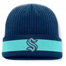 Seattle Kraken Fanatics Deep Sea Blue Blueliner Cuffed Knit Hat