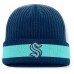 Seattle Kraken Fanatics Deep Sea Blue Blueliner Cuffed Knit Hat