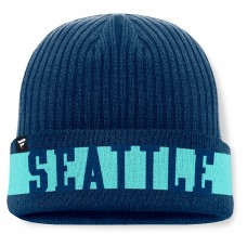 Seattle Kraken Fanatics Deep Sea Blue Blueliner Cuffed Knit Hat