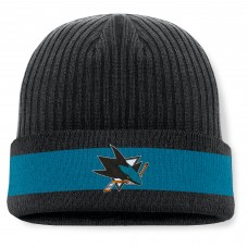 Шапка San Jose Sharks Fanatics Black Blueliner Cuffed Knit