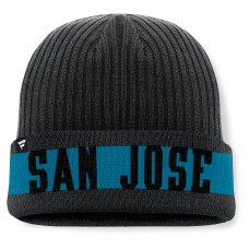 Шапка San Jose Sharks Fanatics Black Blueliner Cuffed Knit