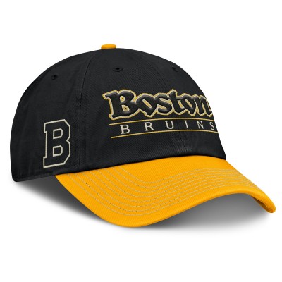 Бейсболка Boston Bruins Fanatics Black/Gold Heritage Home Ice Two-Tone