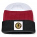 Шапка Chicago Blackhawks Fanatics Heritage Showboat Color-Block Cuffed Knit - Black/Red