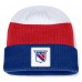 Шапка New York Rangers Fanatics Blue/Red Heritage Showboat Color-Block Cuffed Knit