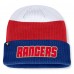 Шапка New York Rangers Fanatics Blue/Red Heritage Showboat Color-Block Cuffed Knit