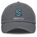 Бейсболка Seattle Kraken Fanatics Charcoal Washed