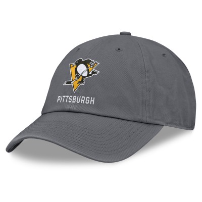 Бейсболка Pittsburgh Penguins Fanatics Charcoal Washed