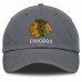 Бейсболка Chicago Blackhawks Fanatics Washed - Charcoal