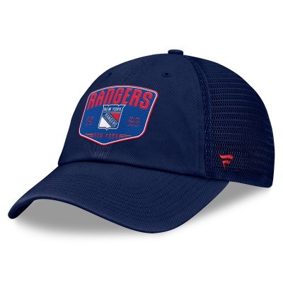 Бейсболка New York Rangers Fanatics Blue Fundamental One-Time Trucker
