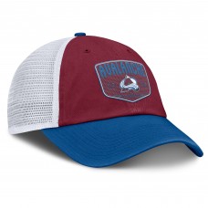 Бейсболка Colorado Avalanche Fanatics Burgundy Fundamental One-Time Trucker