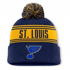 Шапка с помпоном St. Louis Blues Fanatics Fundamental Cuffed Knit - Navy