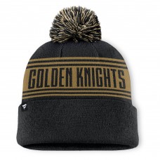 Шапка с помпоном Vegas Golden Knights Fanatics Fundamental Cuffed Knit - Black