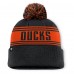 Шапка с помпоном Anaheim Ducks Fanatics Black Fundamental