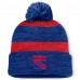 Шапка с помпоном New York Rangers Fanatics Navy Fundamental Red Line