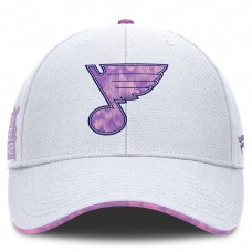 Бейсболка St. Louis Blues Fanatics Authentic Pro Hockey Fights Cancer - White