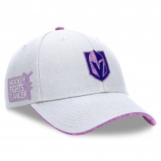 Бейсболка Vegas Golden Knights Fanatics White Authentic Pro Hockey Fights Cancer