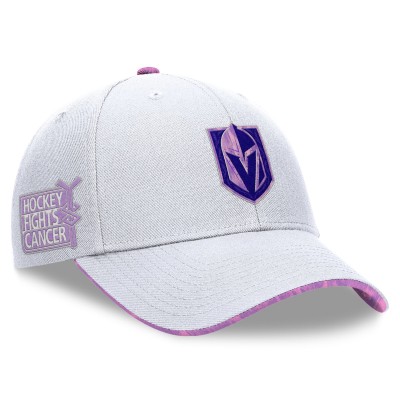 Бейсболка Vegas Golden Knights Fanatics White Authentic Pro Hockey Fights Cancer