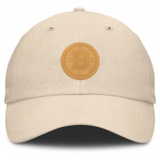 Boston Bruins Fanatics Tan Front Office Canvas Adjustable Hat