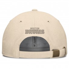 Boston Bruins Fanatics Tan Front Office Canvas Adjustable Hat