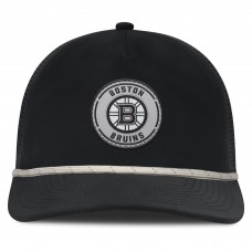 Boston Bruins Fanatics Black Front Office Performance A-Frame Adjustable Hat