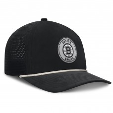 Boston Bruins Fanatics Black Front Office Performance A-Frame Adjustable Hat