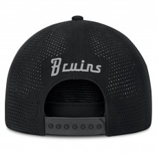 Boston Bruins Fanatics Black Front Office Performance A-Frame Adjustable Hat