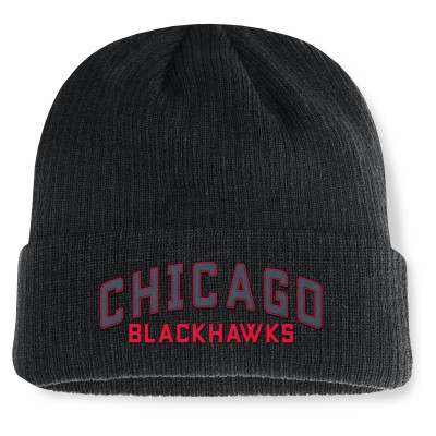 Chicago Blackhawks Fanatics Andee Cuffed Beanie - Black