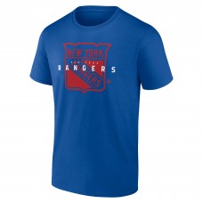 New York Rangers Logo Athletic Blue Coordinate T-Shirt New York Rangers Logo Athletic Blue Coordinate T-Shirt
