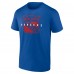 New York Rangers Logo Athletic Blue Coordinate T-Shirt