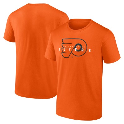 Philadelphia Flyers Logo Athletic Orange Coordinate T-Shirt