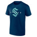 Seattle Kraken Logo Athletic Navy Coordinate T-Shirt