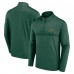 Кофта на короткой молнии Minnesota Wild Logo Athletic Dark Heather Green Head-to-Head Raglan