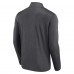 Boston Bruins Heather Charcoal Head-to-Head Raglan Quarter-Zip Top