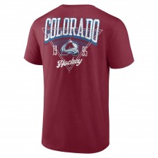 Футболка Colorado Avalanche Logo Athletic Burgundy Never Over