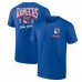 New York Rangers Logo Athletic Blue Never Over T-Shirt New York Rangers Logo Athletic Blue Never Over T-Shirt
