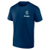 Seattle Kraken Logo Athletic Navy Never Over T-Shirt
