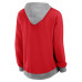 Женская толстовка New Jersey Devils Logo Athletic Red Hit It French Terry Full-Zip