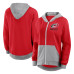 Женская Толстовка Carolina Hurricanes Logo Athletic Red Hit It French Terry Full-Zip Женская Толстовка Carolina Hurricanes Logo Athletic Red Hit It French Terry Full-Zip