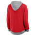 Женская Толстовка Carolina Hurricanes Logo Athletic Red Hit It French Terry Full-Zip