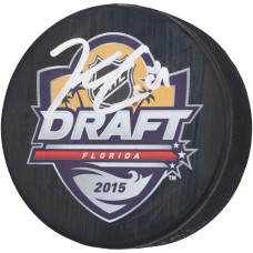 Kyle Connor Winnipeg Jets Autographed Fanatics Authentic 2015 Draft Logo Hockey Puck